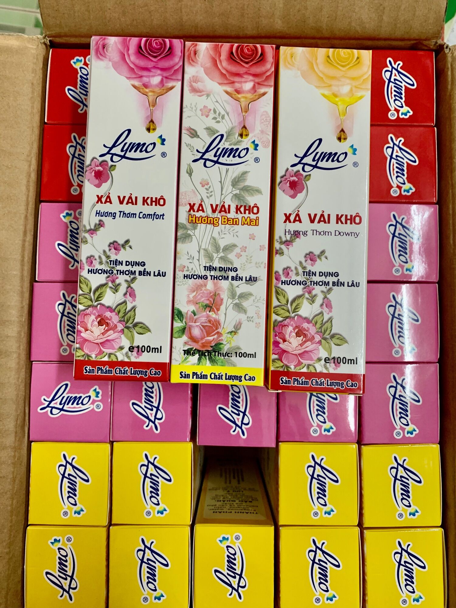 Combo 2chai xả vải khô Lymo 100ml
