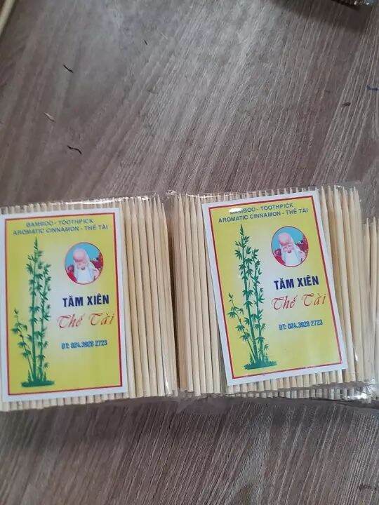 Tăm xiên thế Tài 10cm - 3mm
