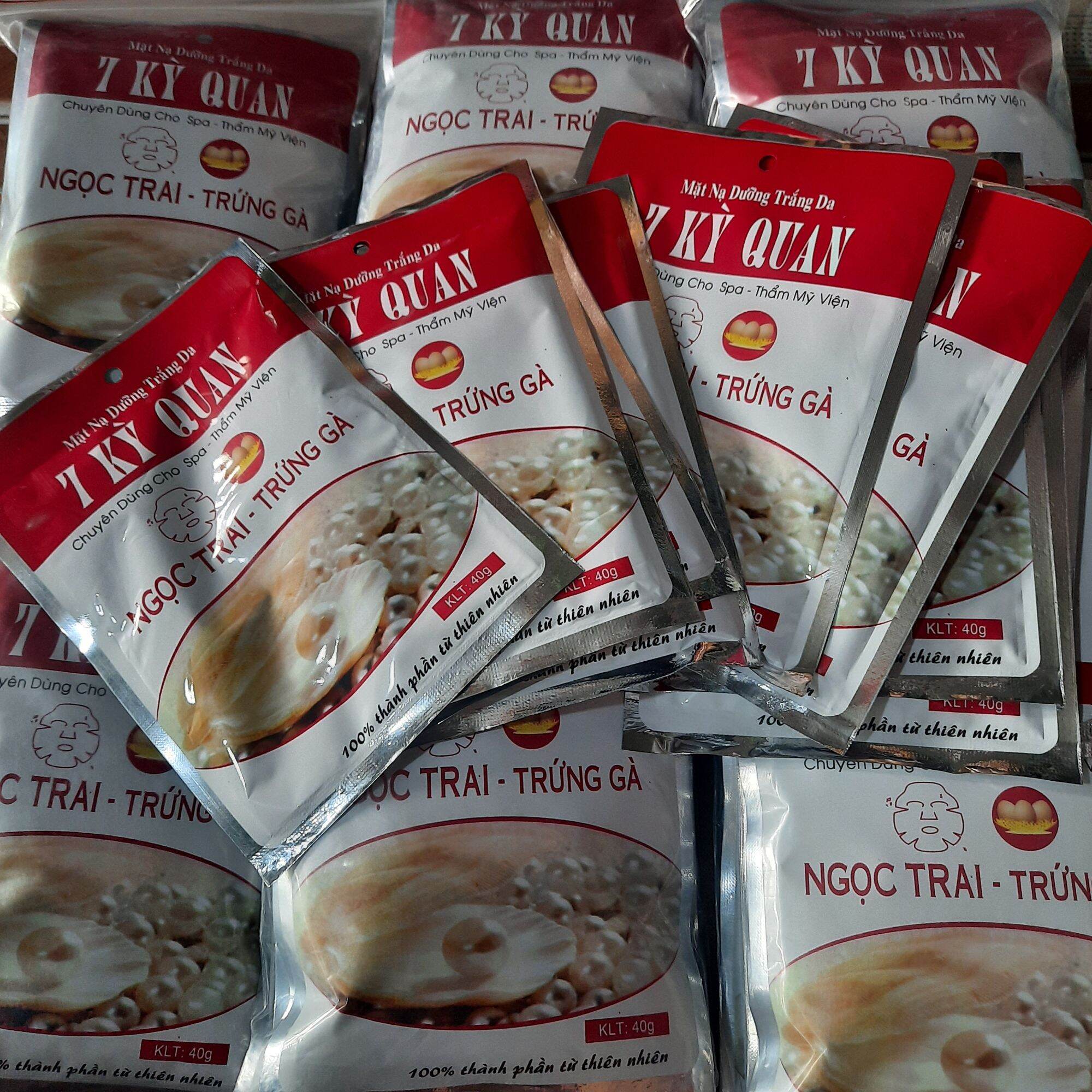 combo 10 mặt nạ dưỡng da trứng gà