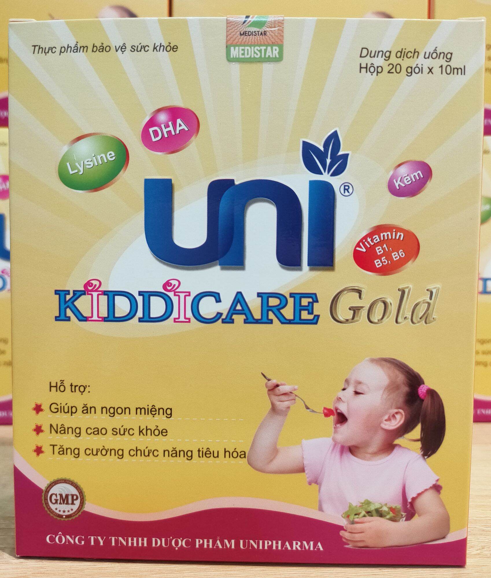 Uni Kiddicare gold (Siro ăn ngon, tiêu hoá khoẻ, tăng sức đề kháng, date 05/2024)