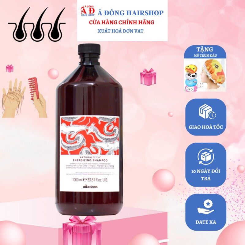 [+Tặng mũ trùm] Dầu gội chống rụng tóc hiệu quả Davines Energizing (ITALY)
