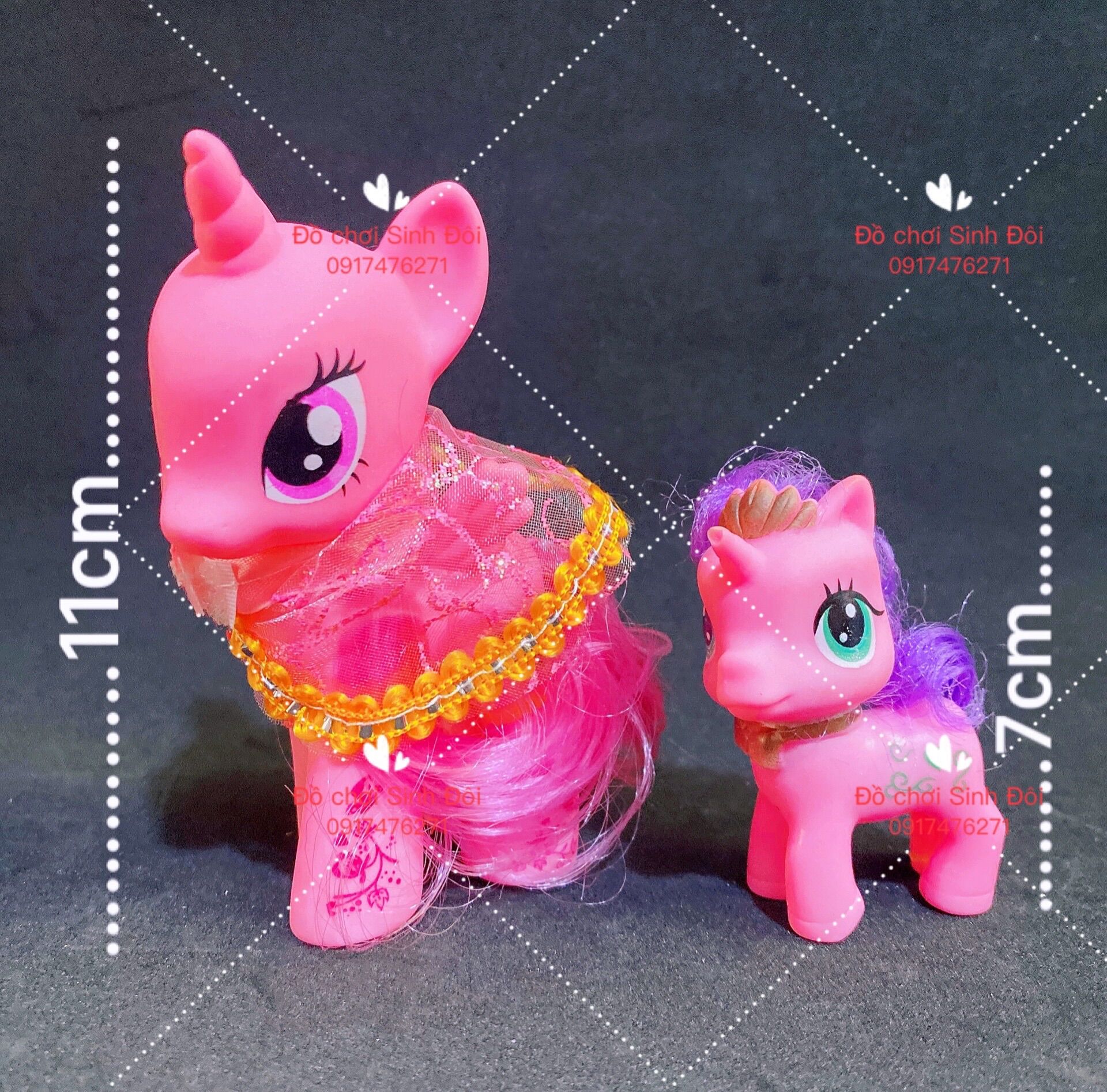 Mô hình ngựa pony - combo 6 con