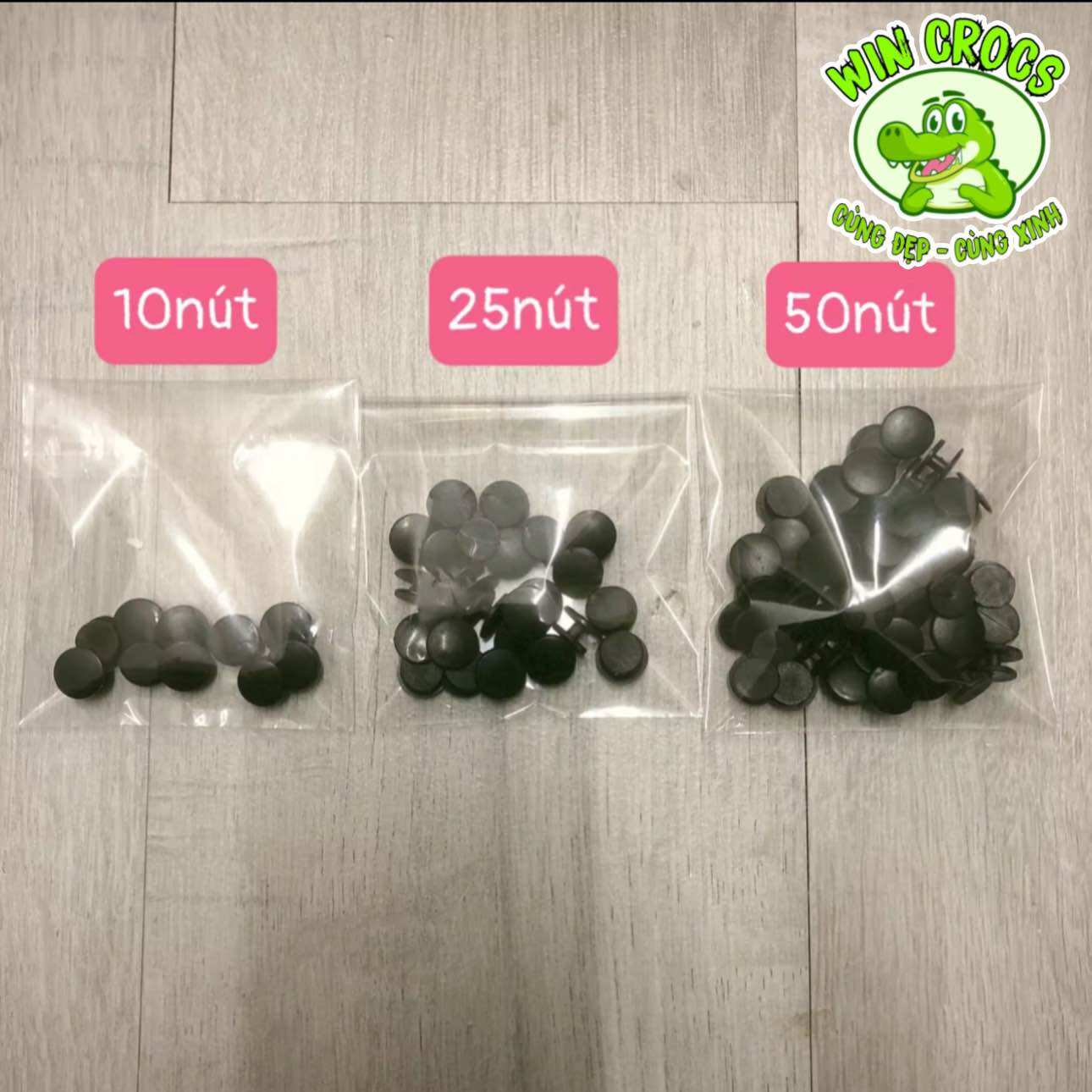 Nút nhựa gắn dép sục,gắn sticker jibbitz