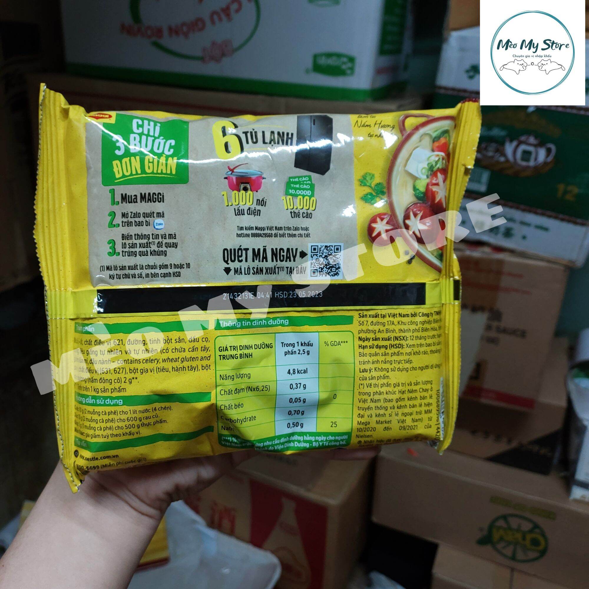 Hạt Nêm Chay Nấm Hương Maggi Gói 450gram