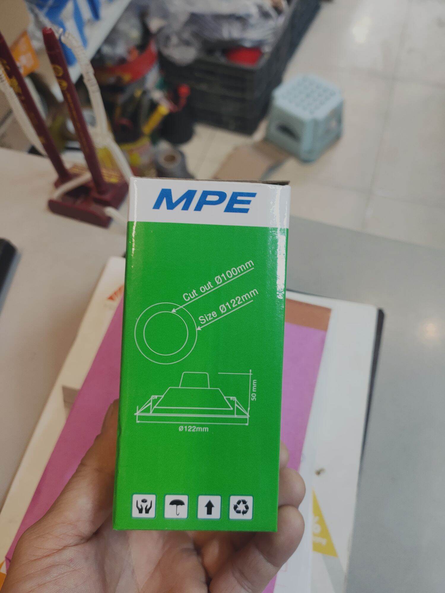 Đèn led Âm trần MPE 7w-d90, 9w-d105mm