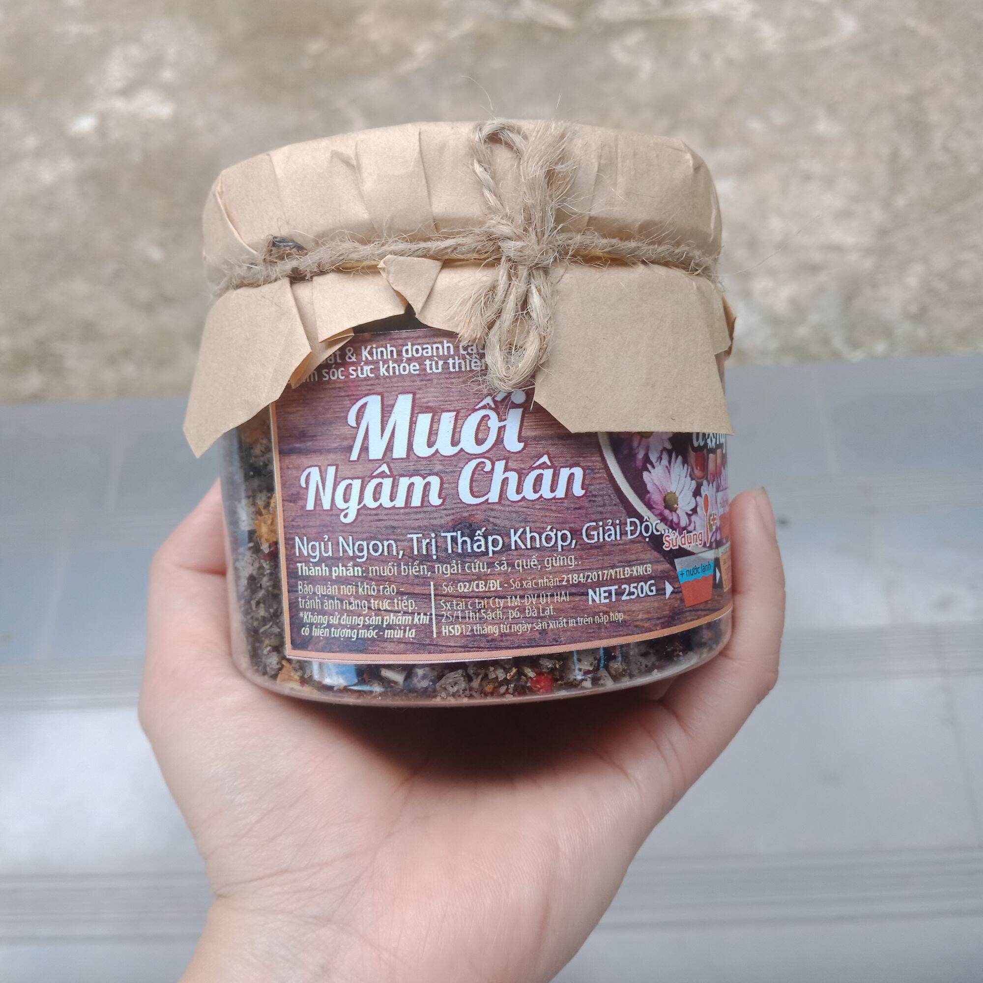 Muối ngâm chân thảo dược hoa đà lạt cho bà bầu 1893