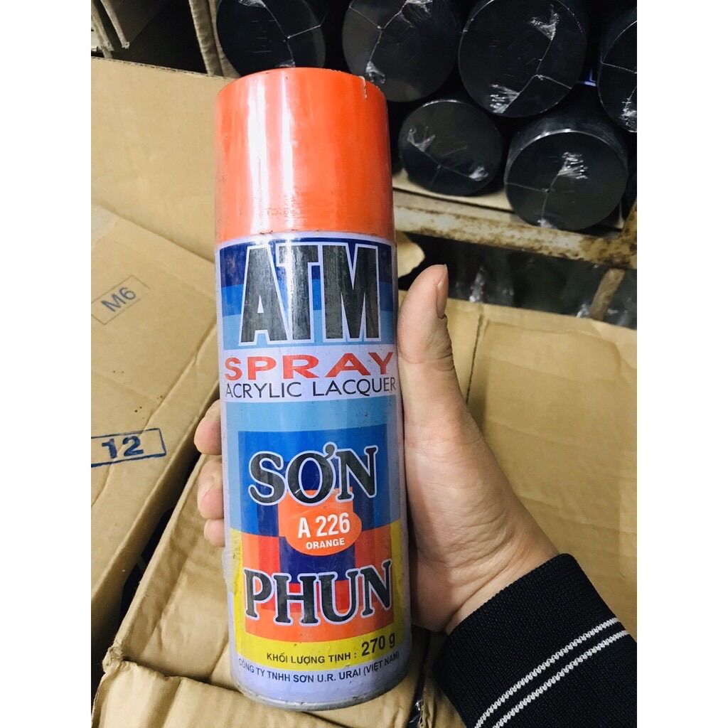 Sơn phun sơn xịt màu cam A226 ATM