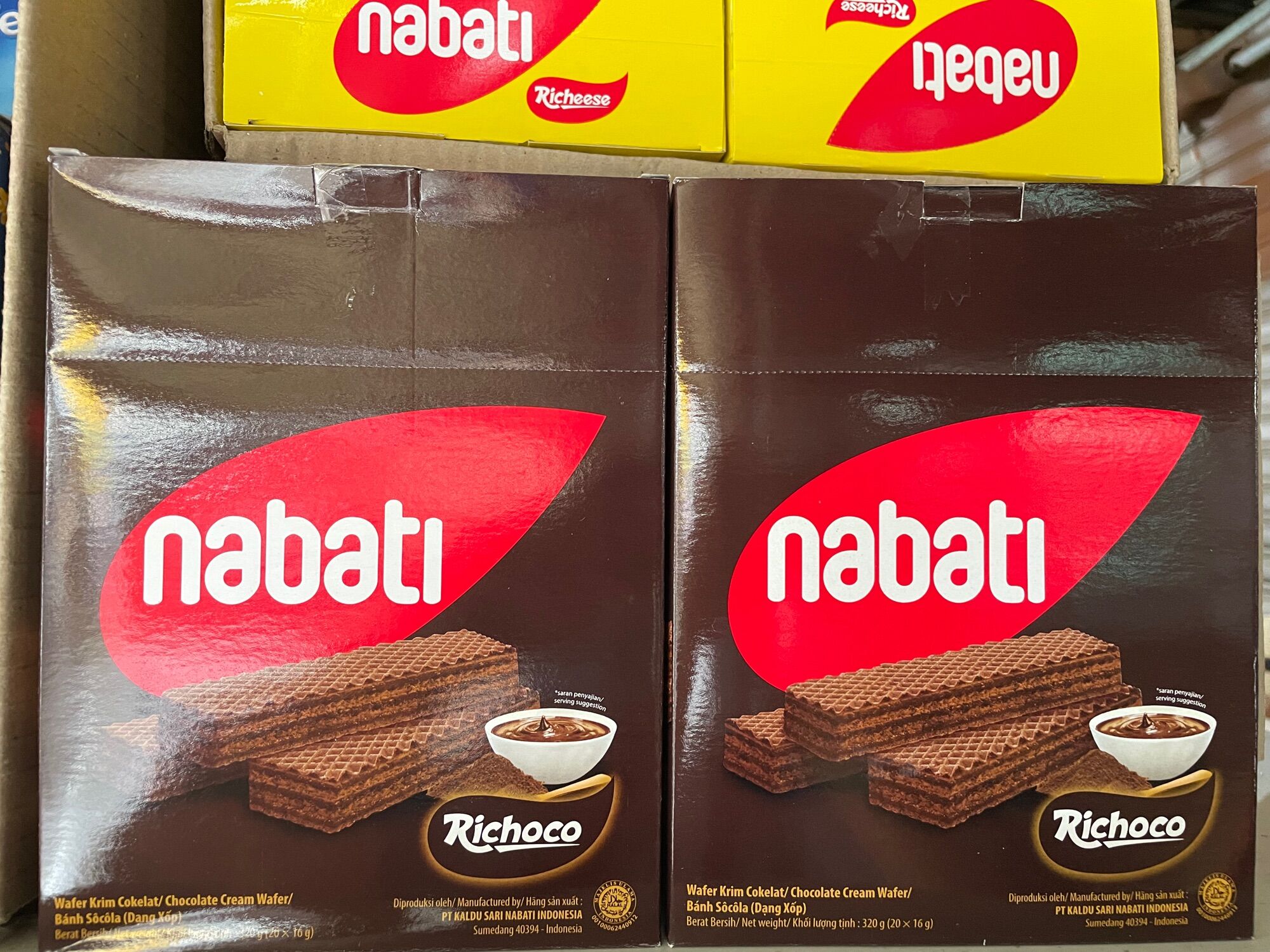 Bánh xốp Nabati Socola 20 thanh/hộp