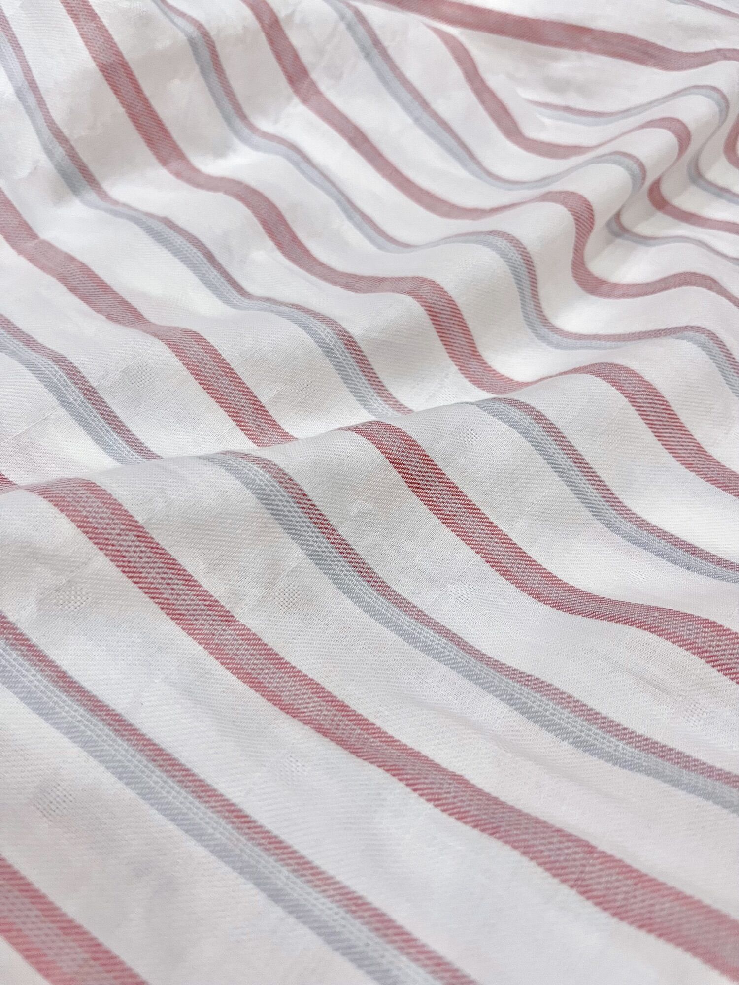 Vải xô cotton 2 lớp sọc màu mềm rũ mát khổ 1m45