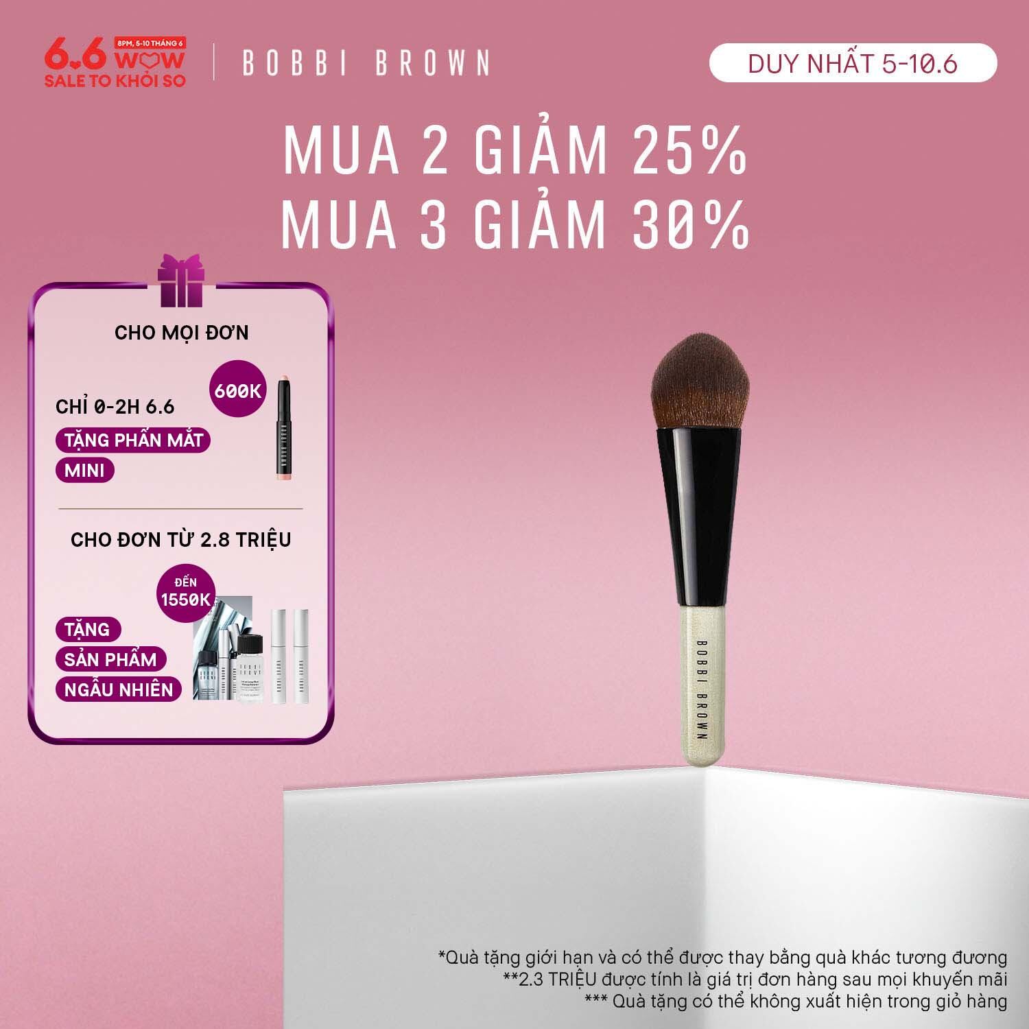 Cọ đa năng Bobbi Brown Precise Buffing Brush.