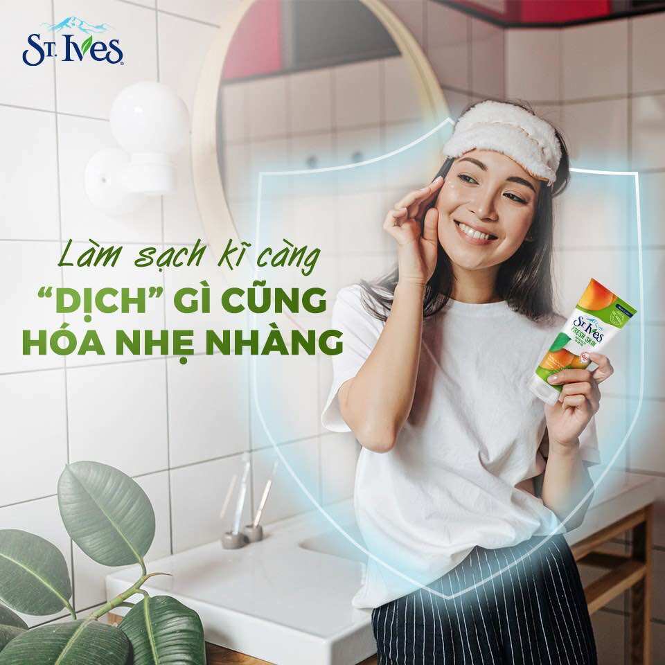 Sữa rửa mặt tẩy tế bào da chết St.Ives 170g
