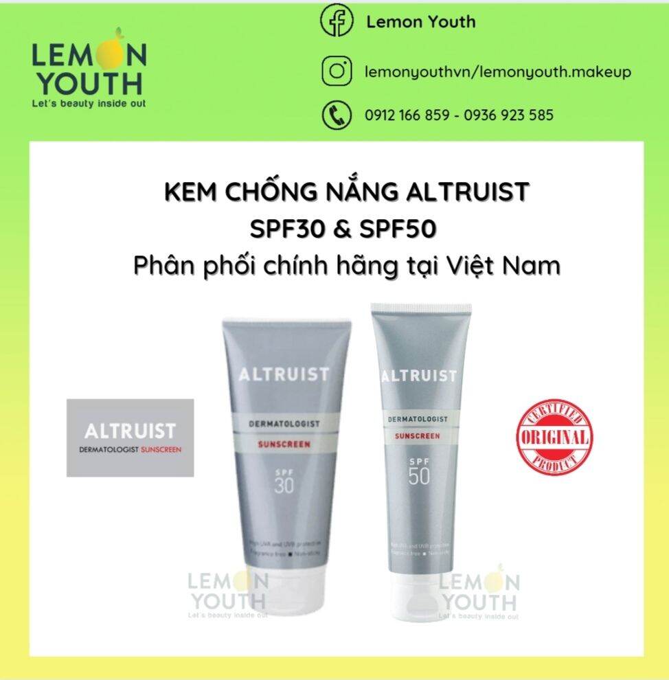 Kem Chống Nắng Altruist Spf30 Và Spf50