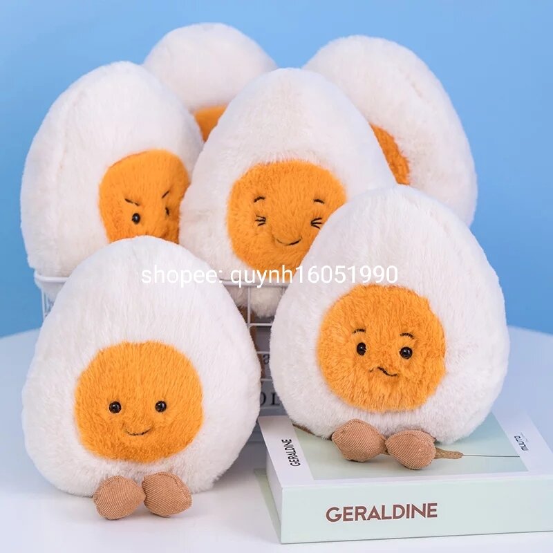 ❌gấu bông tại gình Quả Trứng 25cm siêu sáng tạo với thiết kế lông tơ mềm mịn an toàn cho bé