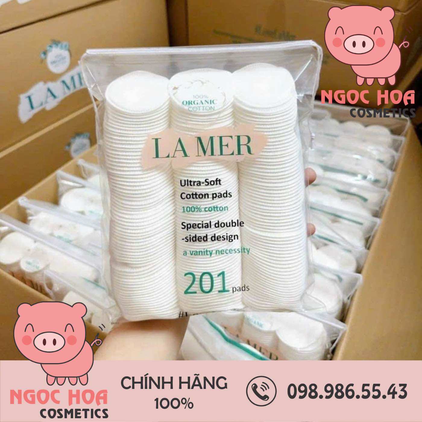 Bông Tẩy Trang Lamer 201 miếng
