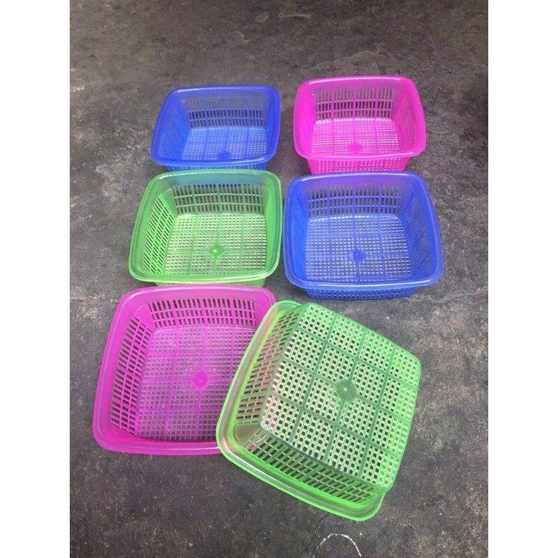 set 10 rổ nhỏ vuông đựng rau sống