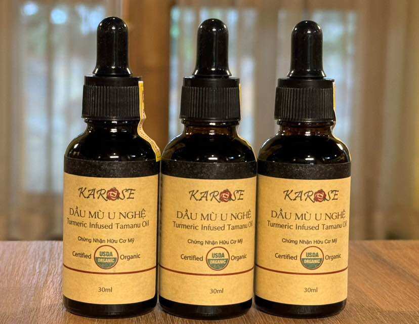 Dầu mù u nghệ hữu cơ karose 30ml