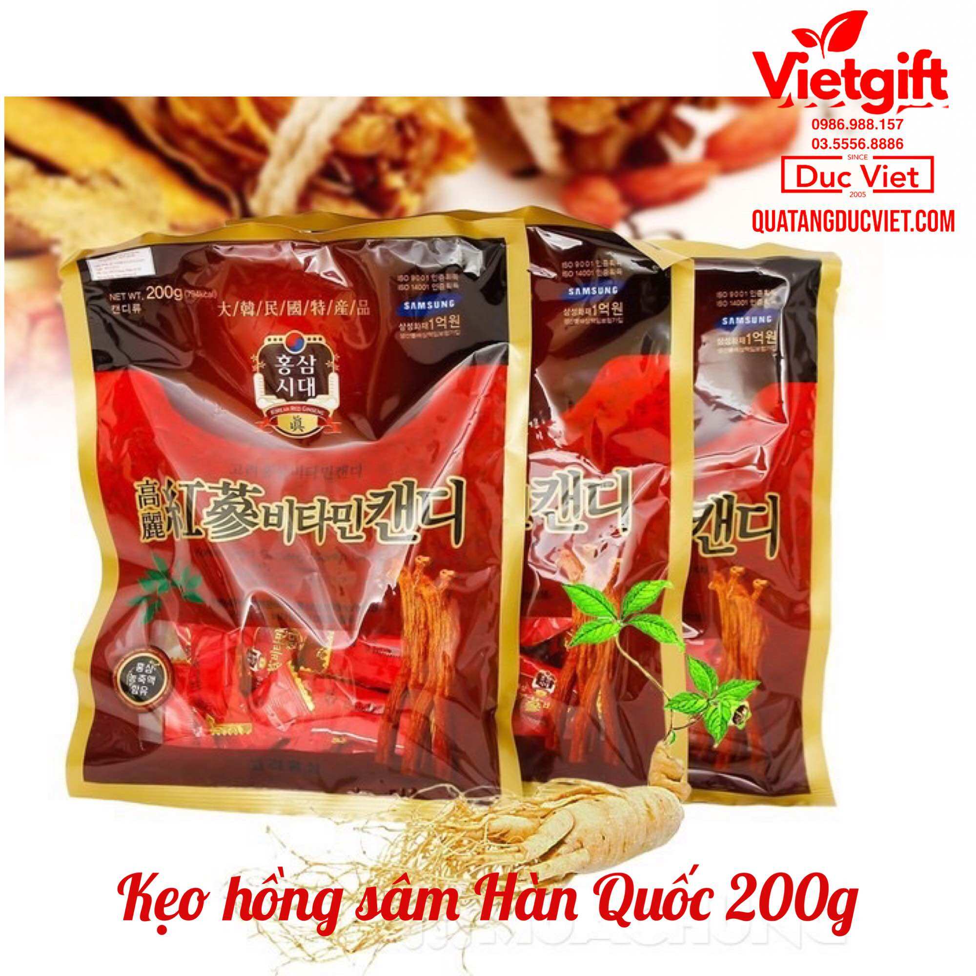 Kẹo hồng sâm Hàn quốc 200g