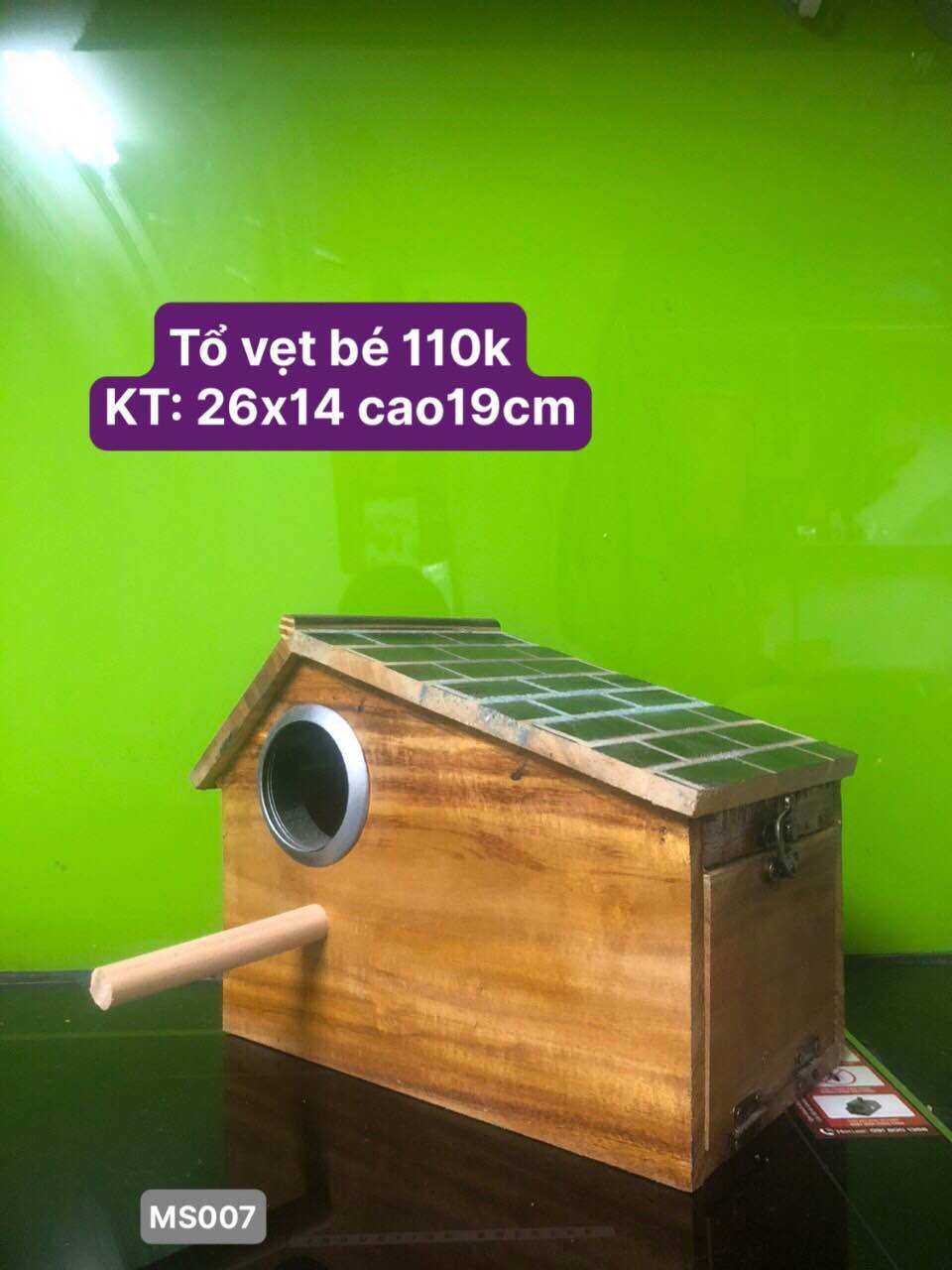 Tổ gỗ cho vẹt,chim,sóc