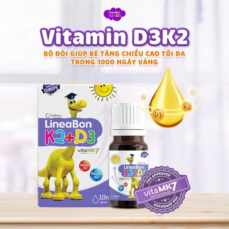 Vitamin lineabon d3&k2 chai 10ml