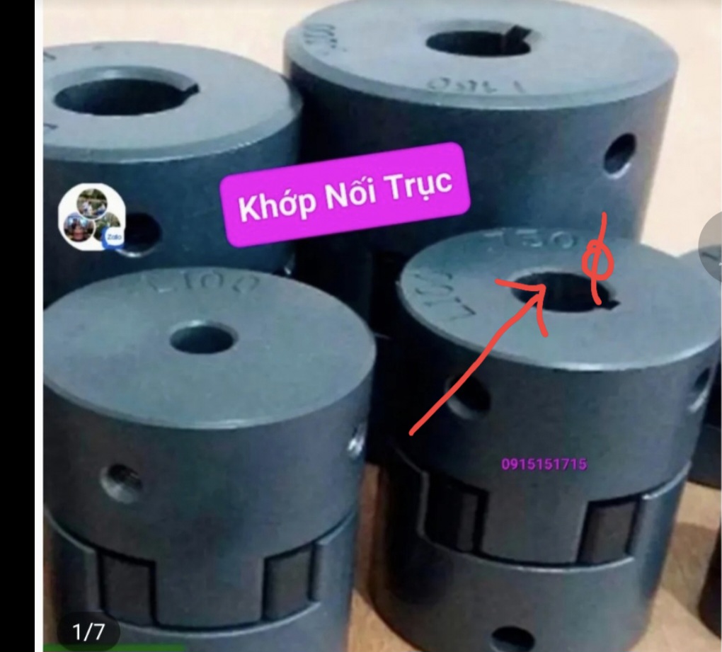 KHỚP NỐI TRỤC LO95. PHI NGOÀI 54mm. lỗ phi 9mm