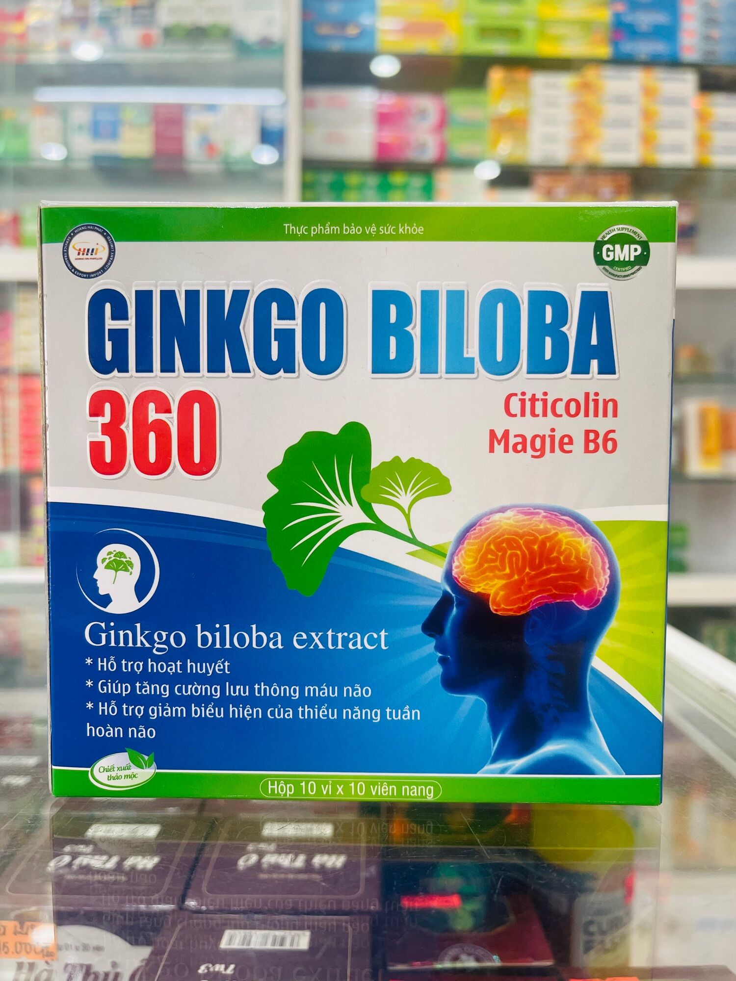 Ginkgo Biloba 360 Citicolin Magie B6 - 100 viên - hỗ trợ hoạt huyết tăng cường lưu thông máu