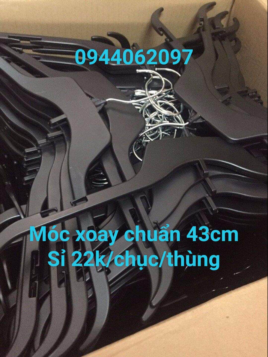 [HCM]combo Móc xoay 360 độ size chuẩn 43cm treo áo đầm nam nữ