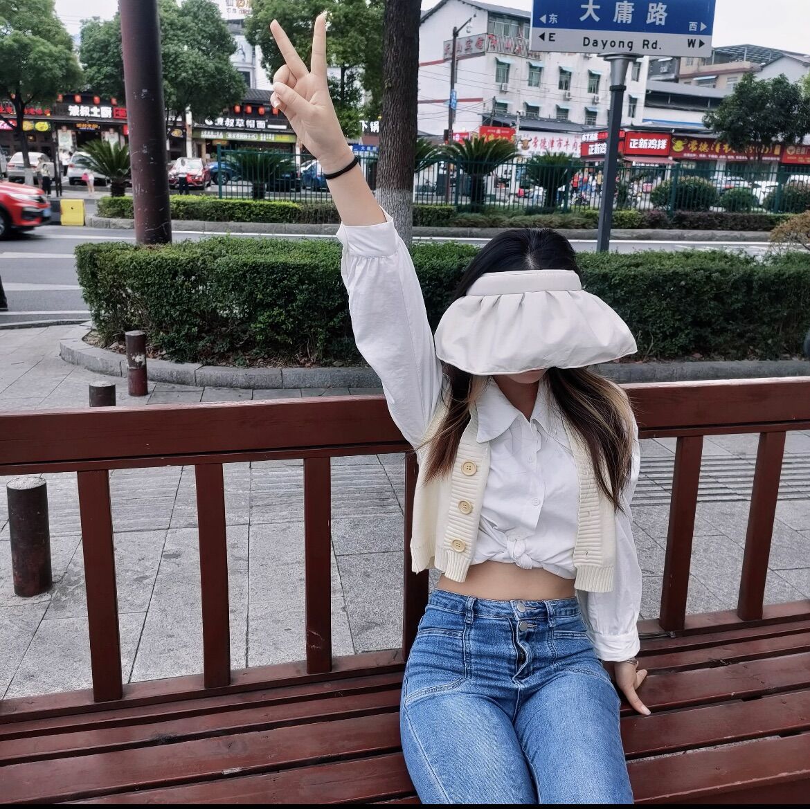 Áo len Gile nữ cài cúc phong cách Nhật Bản