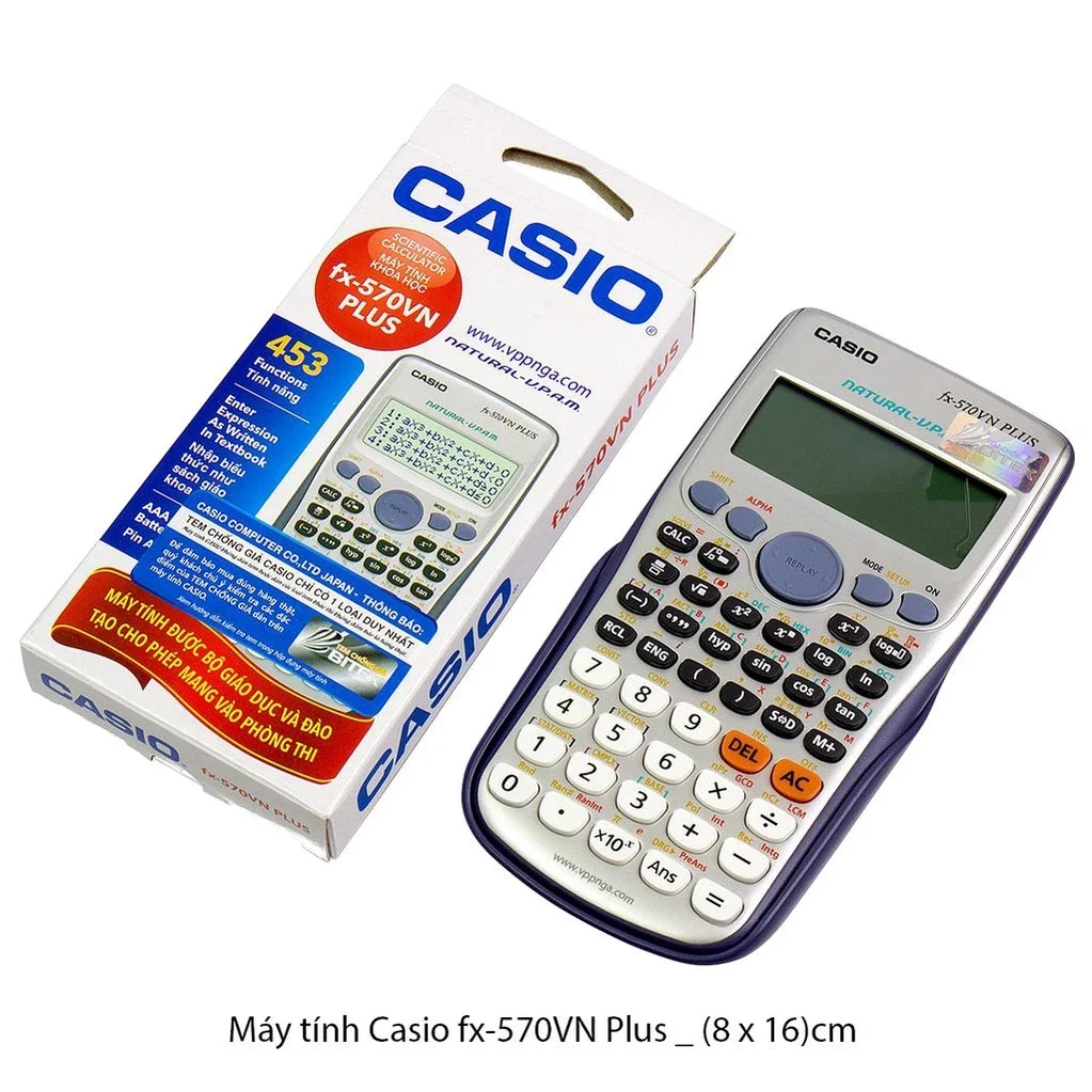 MÁY TÍNH CASIO 570-VN PLUS BẢO HÀNH 6 THÁNG
