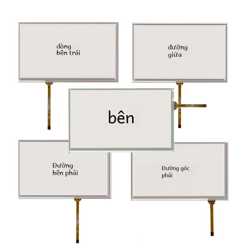 Màn Hình Cảm Ứng Điện Trở 7 Inch Màn Hình Bên Ngoài Cho Đầu Dvd Ô Tô Máy Tính Bảng Đa Năng Tích Hợp Màn Hình Pha Lê Lỏng