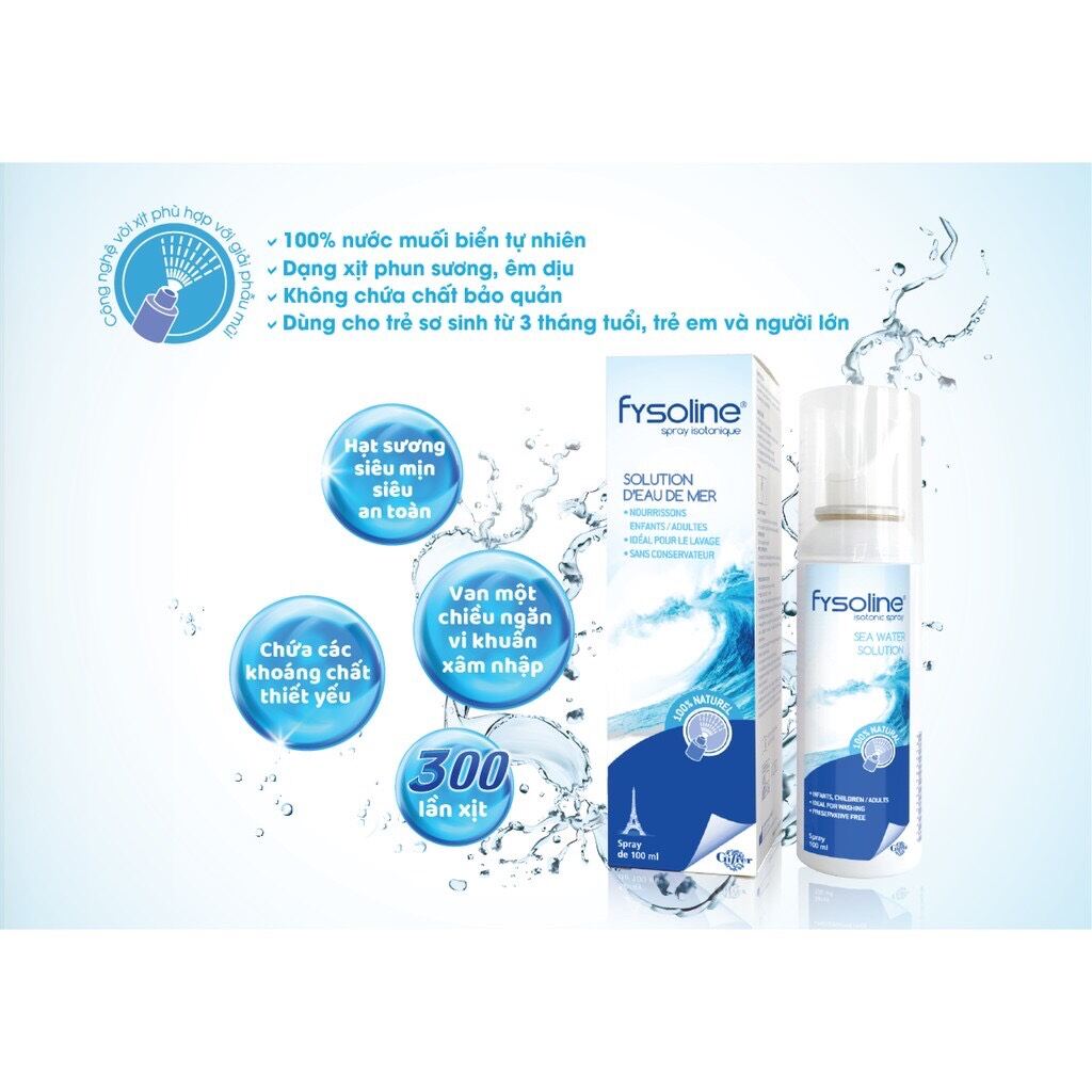 Xịt muối biển Fysoline 100ml