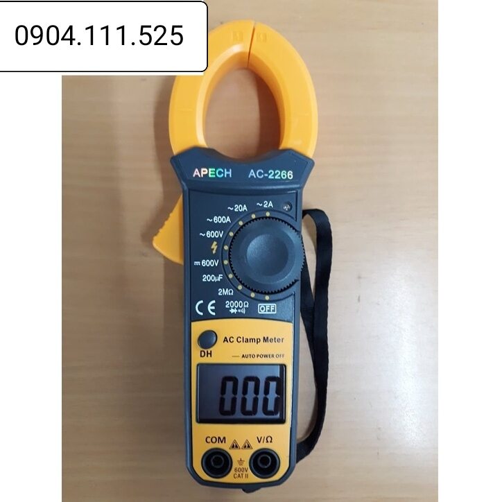 [HCM]Ampe kìm đo dòng AC APECH AC-2266 (600A)
