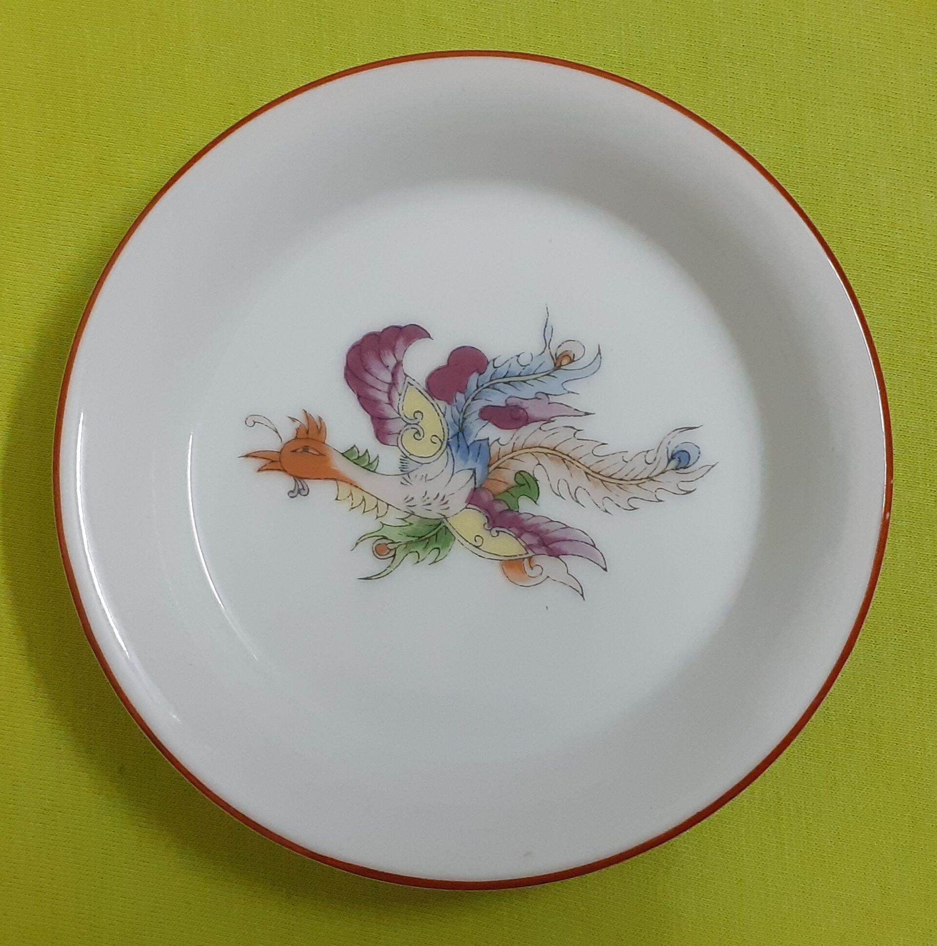 Đĩa gốm sứ đựng nước chấm họa tiết Phụng 10cm