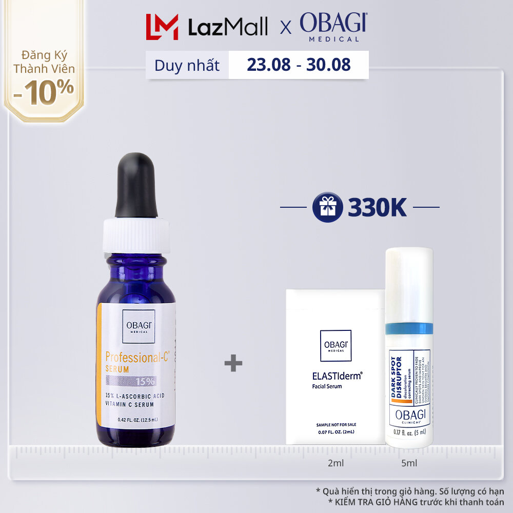 Serum vitamin c 15% dưỡng sáng da & chống oxy hóa obagi professional-c 12.5ml