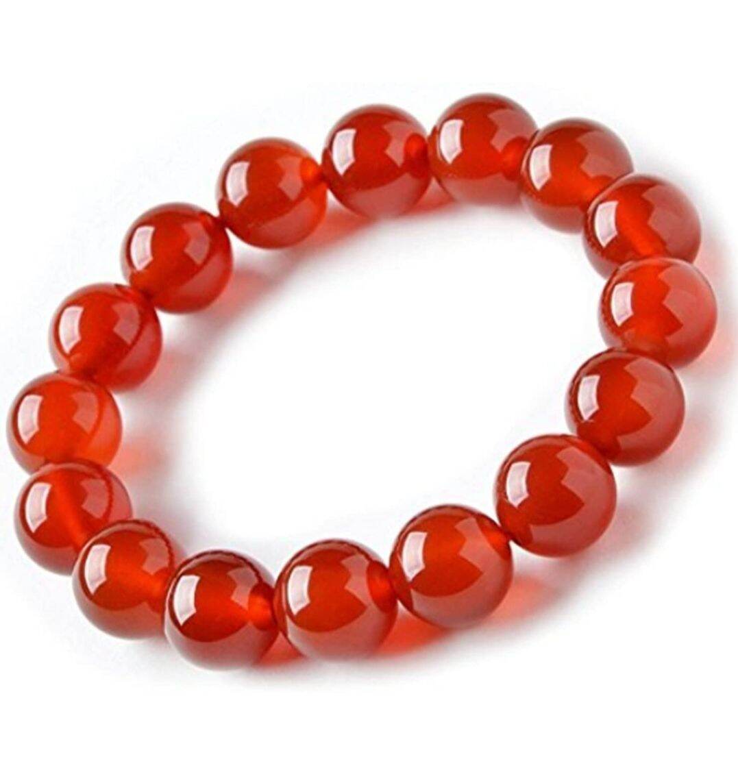 [HCM] Vòng tay phong thủy đá thạch anh đỏ 10mm