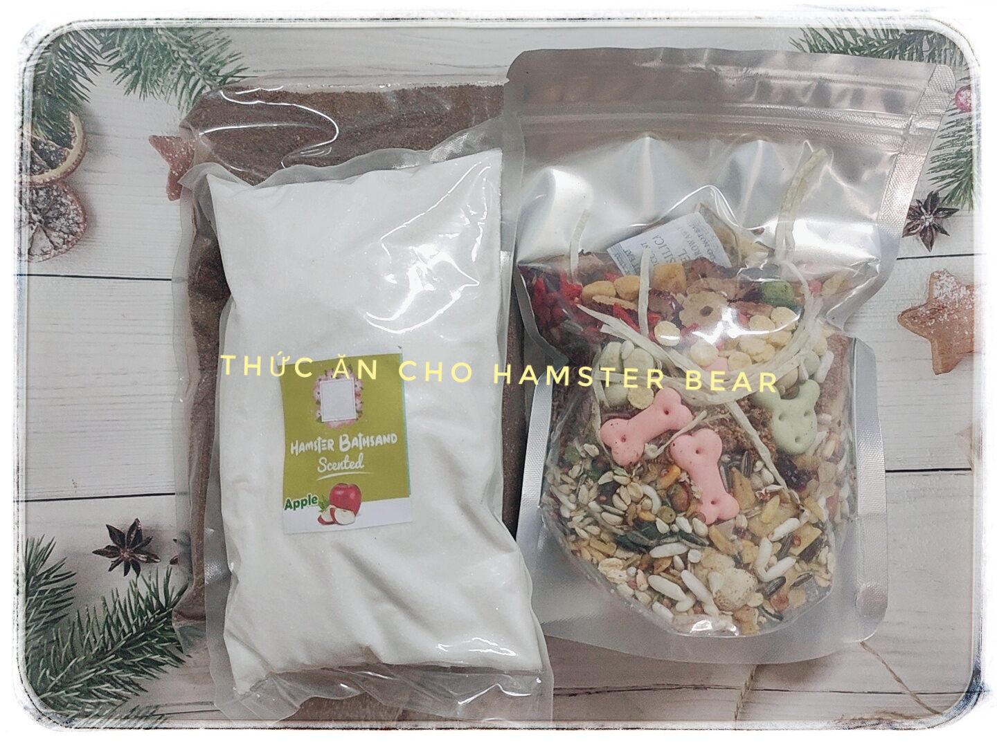 Combo thức ăn HẠT TO cho Hamster Bear