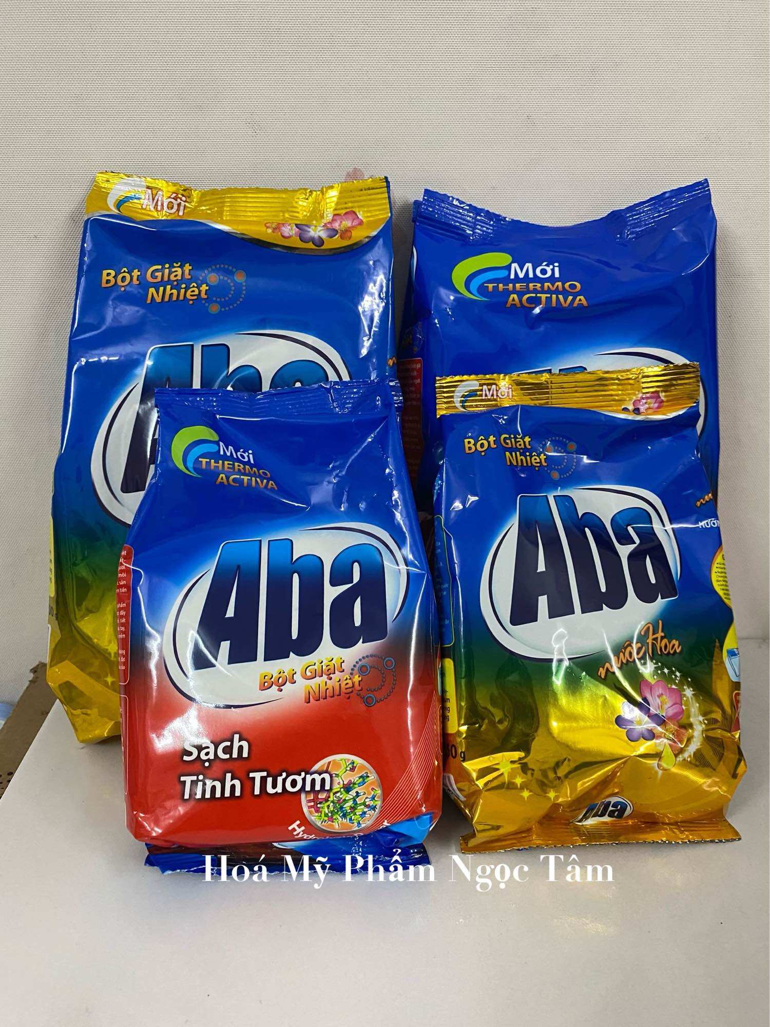 Bột Giặt Nhiệt Aba Sạch Tinh Tươm ,Hương Hoa 770g / 700g / 380g / 350g