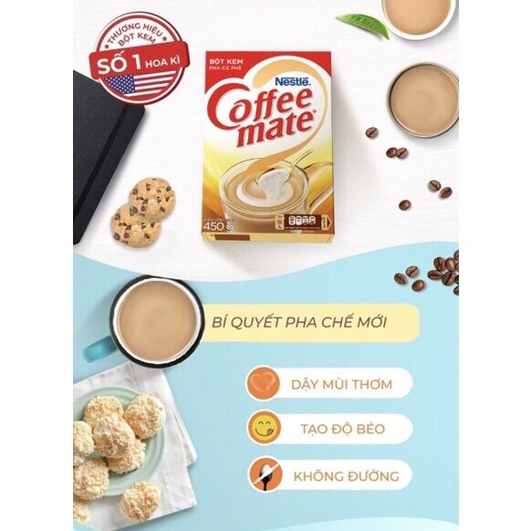 BỘT KEM PHA CÀ PHÊ COFFEE MATE NESTLE 450G