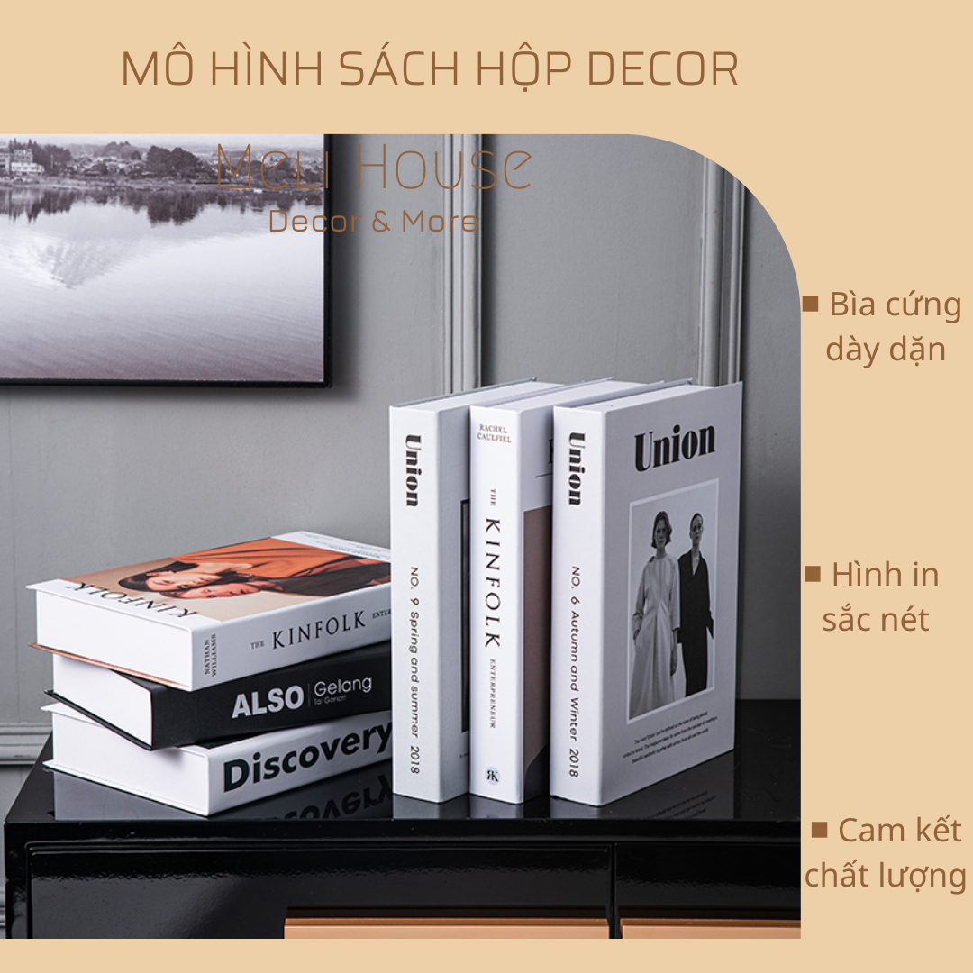 Mô hình sách hộp decor đạo cụ chụp ảnh