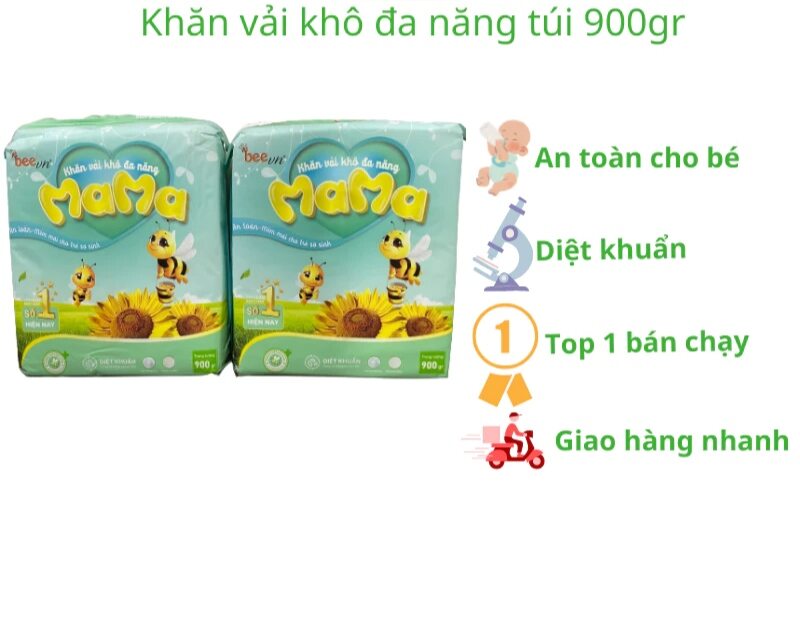 Khăn vải khô đa năng mama 900 gram