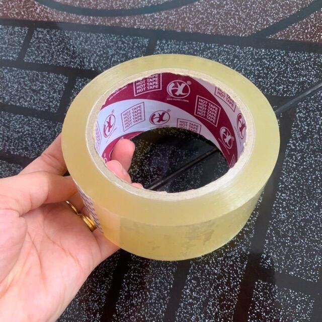 Băng keo trong 100yard đóng hàng