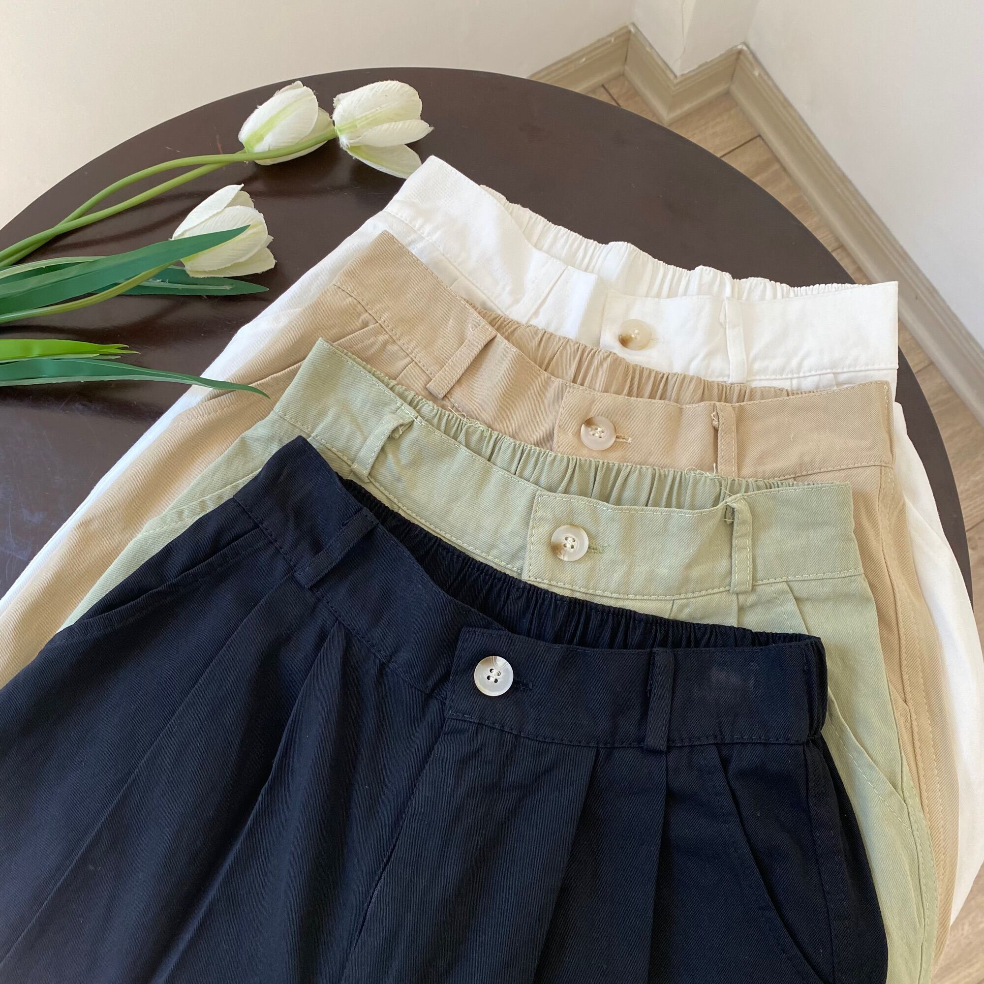 QUẦN SUÔNG KAKI CHUN SAU | lim.studio