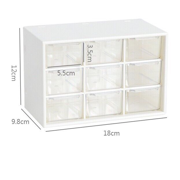 Tủ kệ 9 ngăn mini phong cách Hàn Quốc