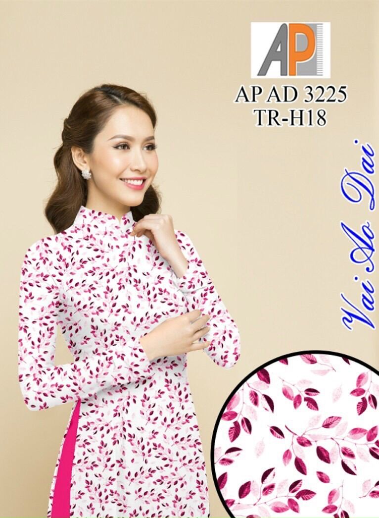 Set vải may áo dài hoa đều