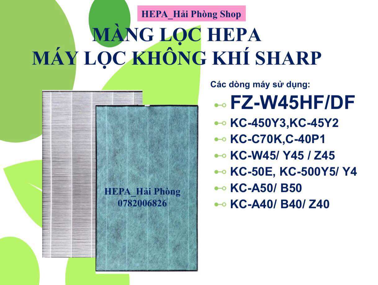 Màng lọc hepa sharp kc-w45