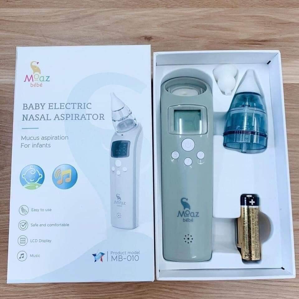 Máy hút mũi Moaz Bebe MB-010 hút dịch mũi cho bé (Bảo hành 1 năm)