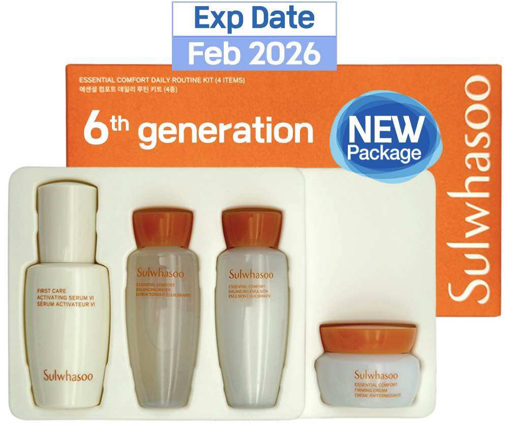 Set dưỡng da Sulwhasoo 4 món Essential Comfort Daily Routine Kit