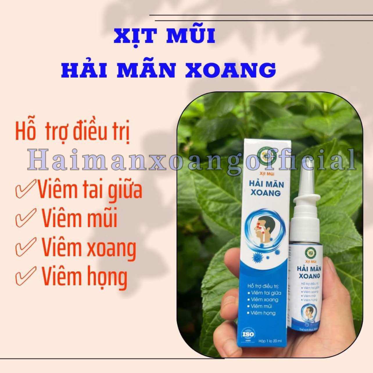 Xịt mũi viêm xoang Hải Mãn Xoang