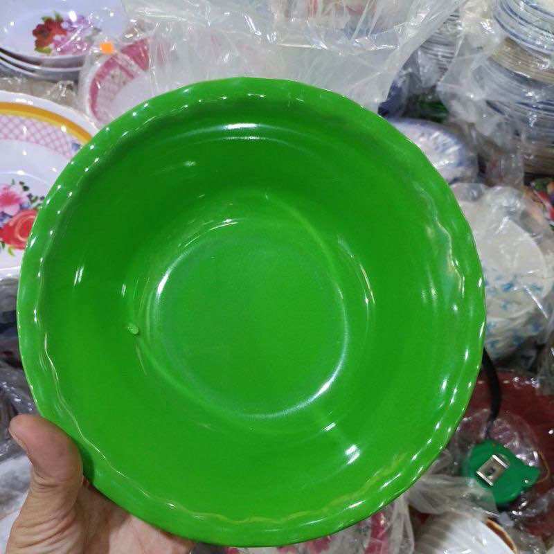 💥 Set 5 cái Tô Nhựa Xanh, Kiểu Bèo, NHỰA DẺO (2 cở)