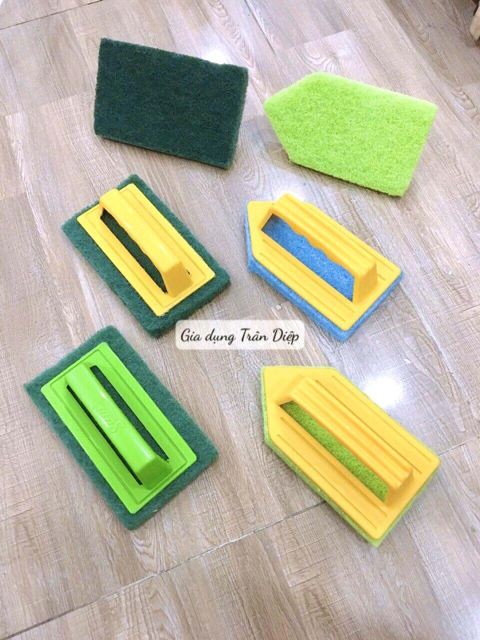 Combo 2 bàn chải cước chà sàn-chà vách thông minh