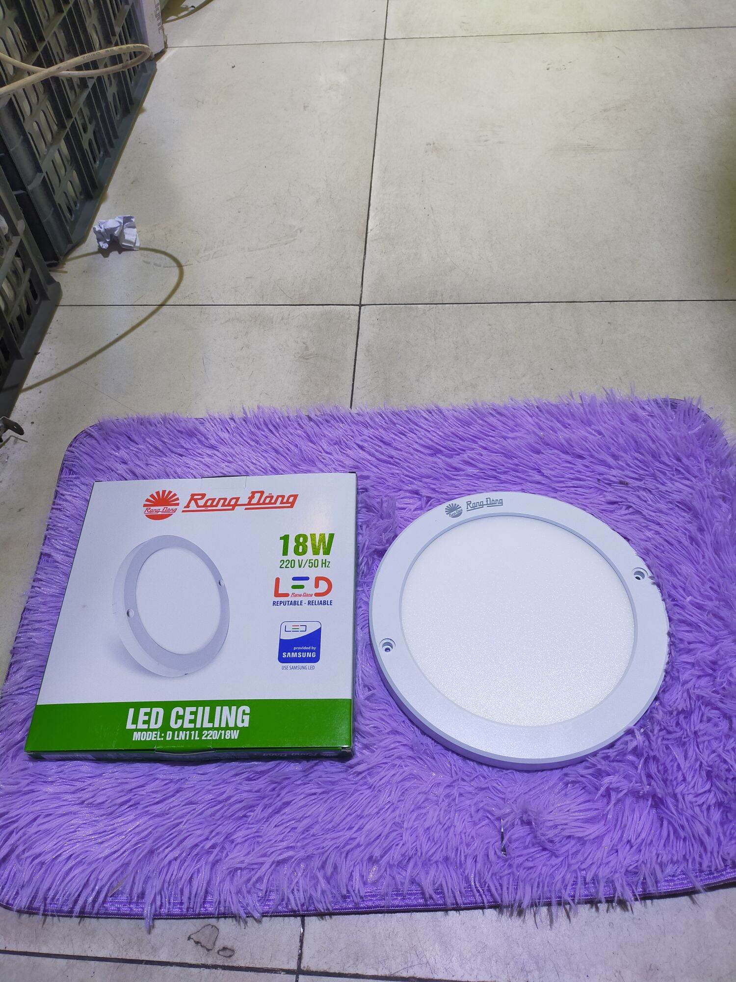 Ốp trần tròn 18w rạng đông chính hãng